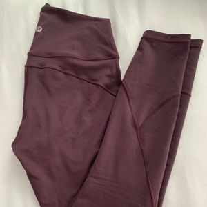 Lululemon 7/8 In Movement Tights in Dark Adobe